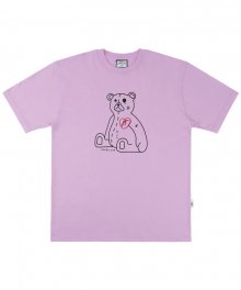 Love Bear 오버핏 반팔 티셔츠 AS725 (purple)