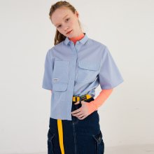 Stripe Pocket Shirt [Blue]