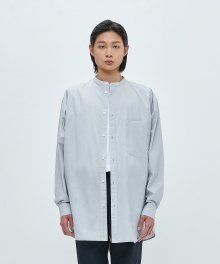 RELAXED LONG SHIRT-GREY