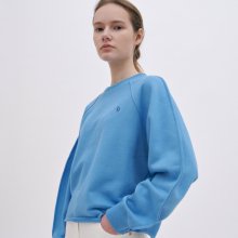puff sleeved sweatshirt (blue)