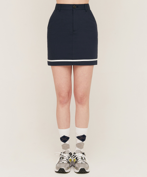 오아이오아이 컬렉션() TAPING POINT SKIRT_navy 상품 이미지