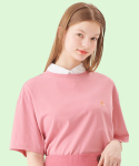 로씨로씨(ROCCI ROCCI) 로즈 하이 프리퀀시 반팔 티셔츠 [핑크]