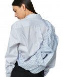 이우가마카라스(IUGAMAKARAS) Striped Shirt Bag