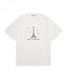 MARITHE TOWER TEE off white