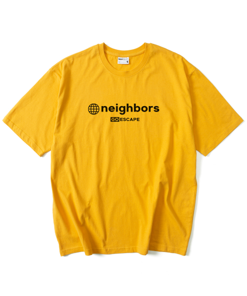 NBS300 이스케이프 로고 반팔 티셔츠 - 옐로우
