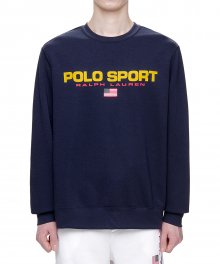 폴로 스포츠 플리스 스웨터셔츠-네이비