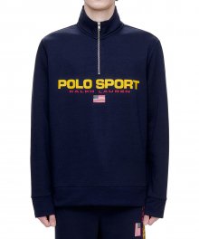 폴로 스포츠 플리스 스웨터셔츠-네이비