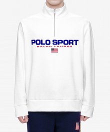 폴로 스포츠 플리스 스웨터셔츠-화이