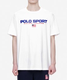 클래식 핏 폴로 스포츠 티셔츠-화이트