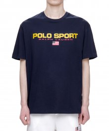 클래식 핏 폴로 스포츠 티셔츠-네이비
