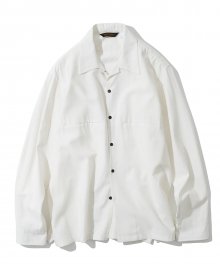 20ss open collar shirts off white