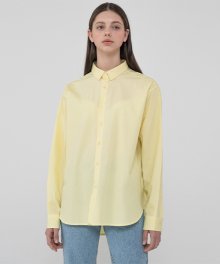 Overfit balance color shirt_yellow