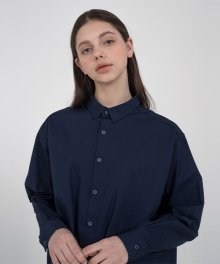 Overfit balance color shirt_navy