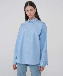 Overfit balance color shirt_blue