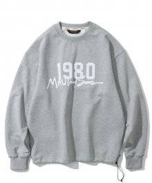 20ss UxM 1980 sweatshirts grey