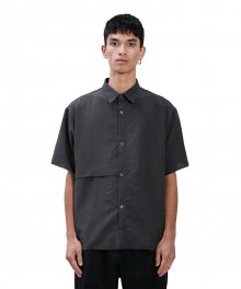 CUT-OFF SHORT SLEEVE SHIRT gray