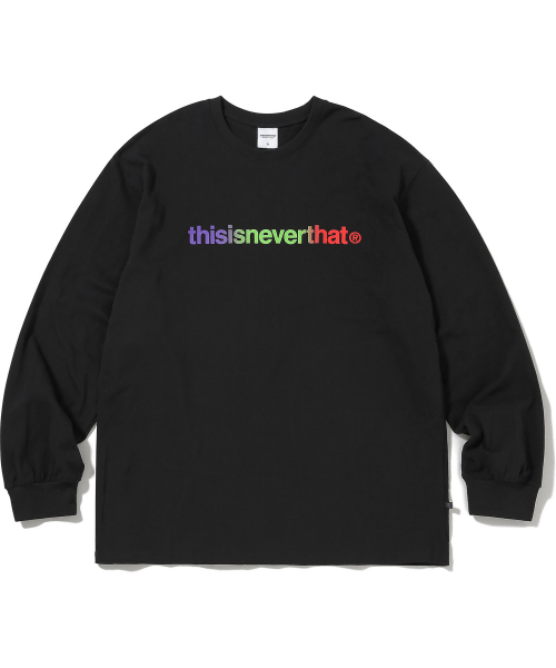 디스이즈네버댓(THISISNEVERTHAT) T-Logo L/SL Top Black (002) - 49,000 | 무신사 스토어