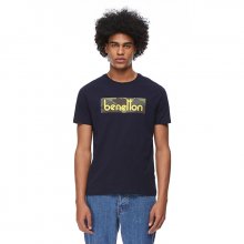 T-shirt with Benetton print_3096J14H0909