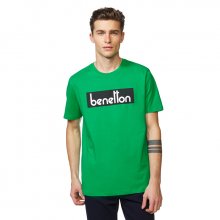 T-shirt with Benetton print_3096J14H0913