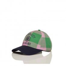 Baseball cap with check pattern_6G1PD41M7903