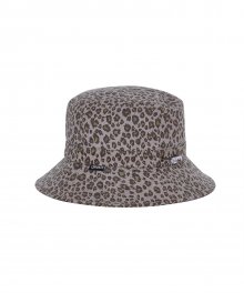 LEOPARD BUCKET HAT (BROWN)