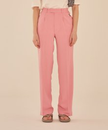 SEMI WIDE BASIC PANTS (PINK)