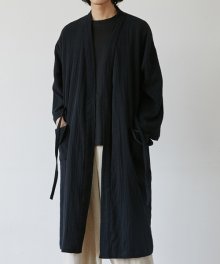 unisex twist robe black