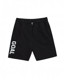 FLOCKING HALF PANTS - BLACK