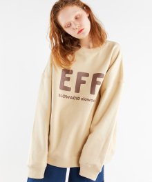EFFXSLOWACID Logo Sweatshirt (BEIGE)