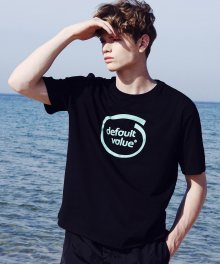 DV CIRCLE LOGO TEE(BLACK)