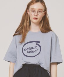 DV CIRCLE LOGO TEE(BLUE)