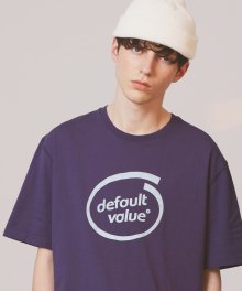 DV CIRCLE LOGO TEE(NAVY)