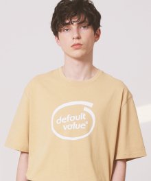 DV CIRCLE LOGO TEE(BEIGE)