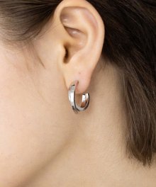 duo moon earring