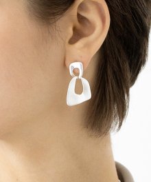 oval cross earring