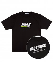 [NK] WAVY VOLT TEE (BLACK) (20SS-K002)