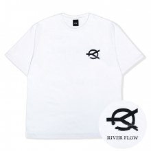 RIVER FLOW LOGO T-WHITE