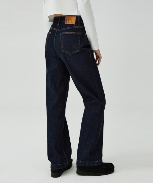 W FATRO 7601-4way slub(dark indigo)_Wide denim