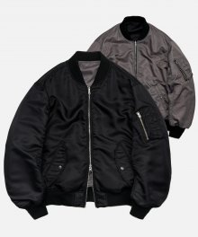 REVERSIBLE MA-1 FLIGHT JACKET _ BLACK