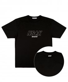 [NK]  LINE NSTK 822 TEE (BLACK) (20SS-K009)