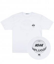 [NK]  EARTH UNPLUGGED TEE (WHITE) (20SS-K013)