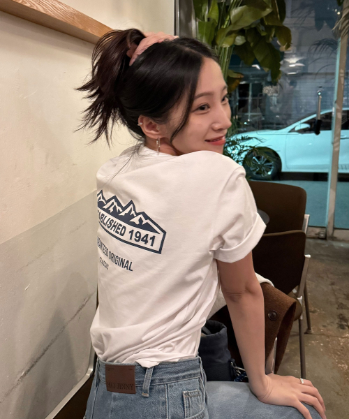 지프(jeep) [190g] M-Logo 그래픽 반팔 티 (JQ5TSU173WH)