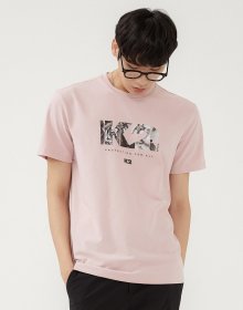 백두산 로고 라운드 티셔츠(LOVE KOREA EDITION) 핑크