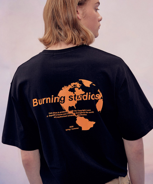 버닝(BURNING) Earth T-shirt (Black) - 17,500 | 무신사 스토어