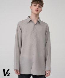 Special linen minimal shirt_gray