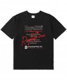 RLU610 스트릿웨어 헤비웨이트 반팔 티셔츠 - 블랙