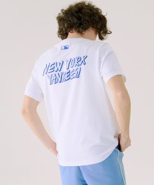 [UNI] 베이스 로고 티셔츠 NY (WHITE)