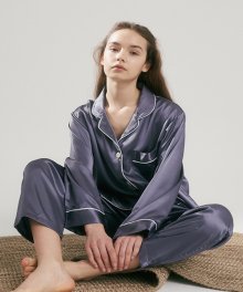 (w) Eco Charmeuse Pajama Set Grey