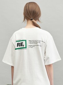 RE rectangle T-shirts (green)