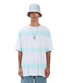 STRIPE TIE-DYE TEE snow white